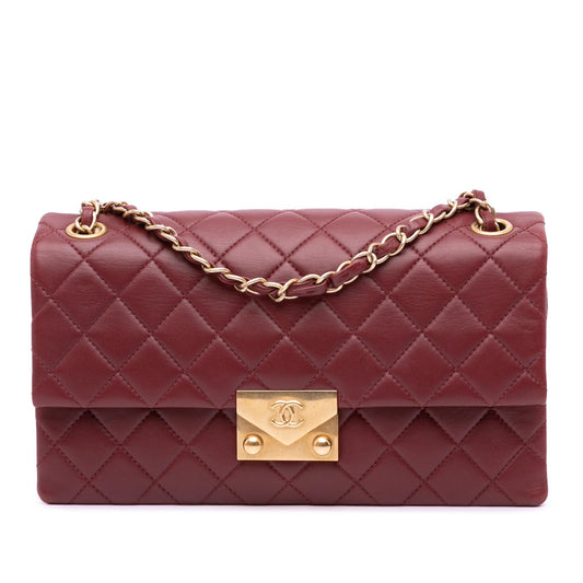 Chanel Gabrielle Lambskin Red Shoulder Bag Style 16