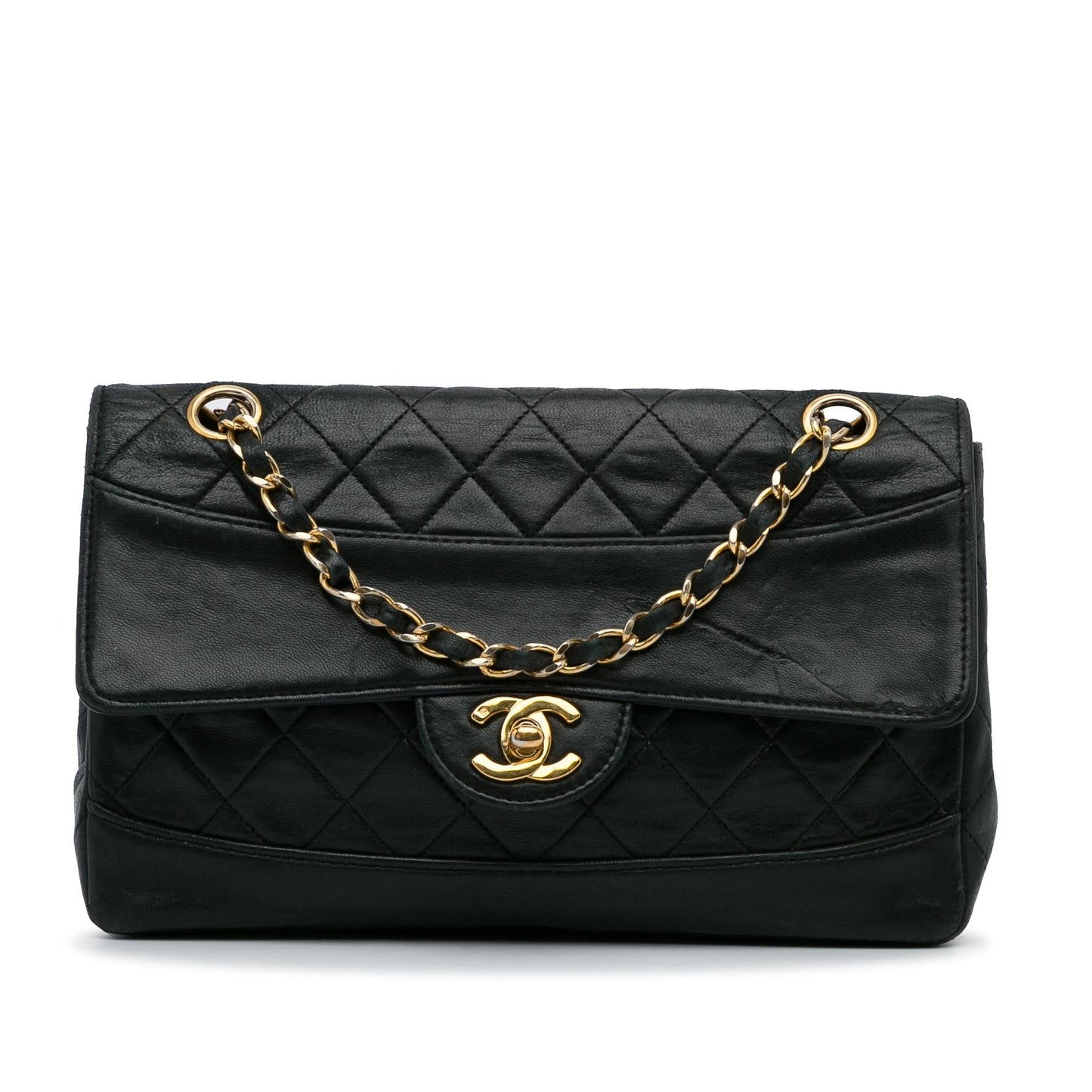 Chanel Gabrielle Lambskin Black Shoulder Bag Style 73