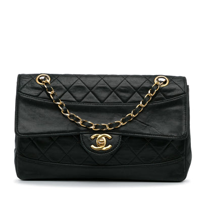 Chanel Gabrielle Lambskin Black Shoulder Bag Style 73