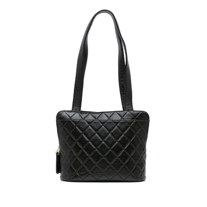 Chanel Gabrielle Lambskin Black Shoulder Bag Style 67