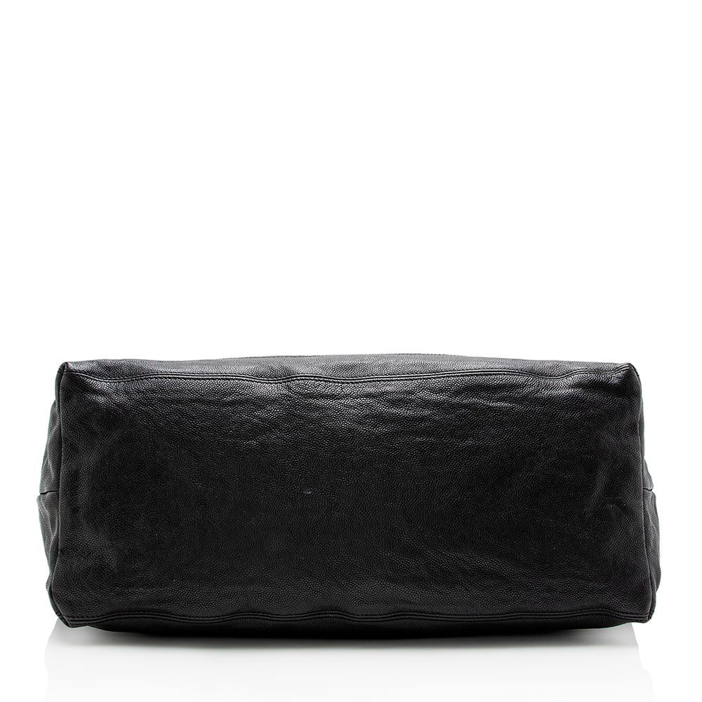 Chanel Quilted Leather CC Charm Hobo (SHF-15325) Shoulder Bag