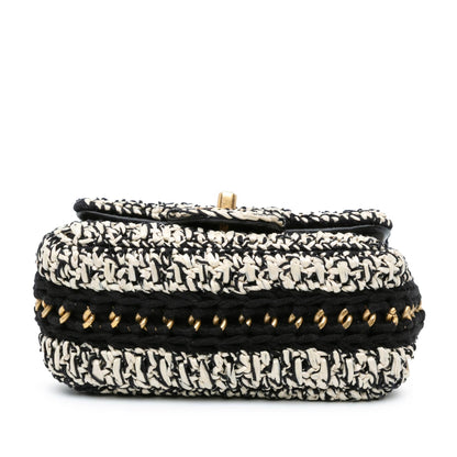 Chanel Raffia Braided With Love Flap