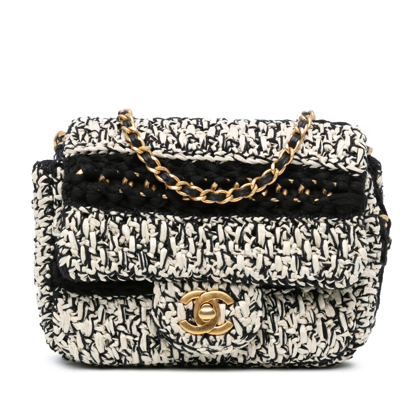 Chanel Raffia Braided With Love Flap
