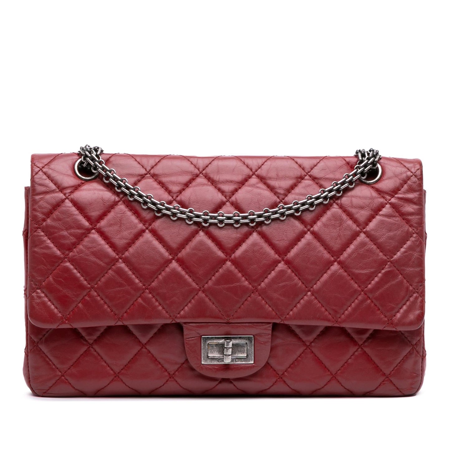 Chanel Reissue 2 55 Aged Calfskin Double Flap 227 Style 2