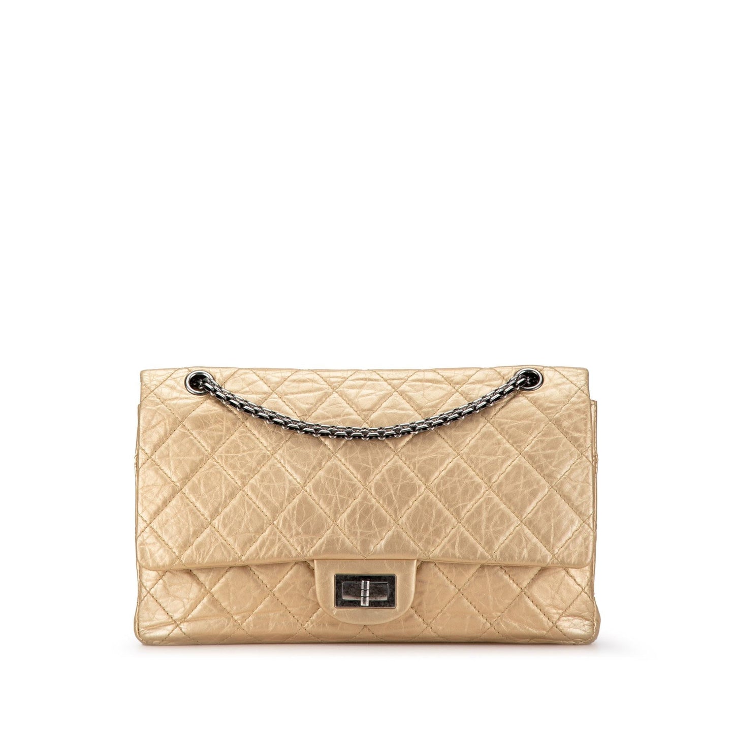 Chanel Reissue 2 55 Aged Calfskin Double Flap 227 Calfskin
