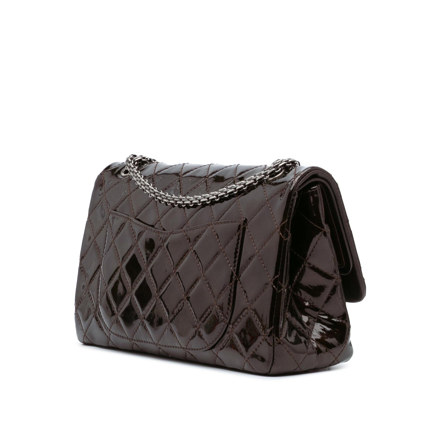 Chanel Reissue 2 55 Quilted Patent Double Flap 227