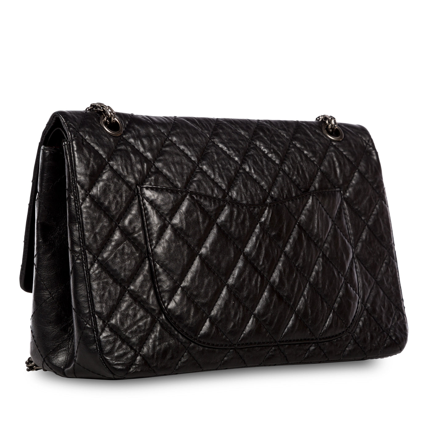 Chanel Classic Flap Calfskin Black Shoulder Bag Style 16