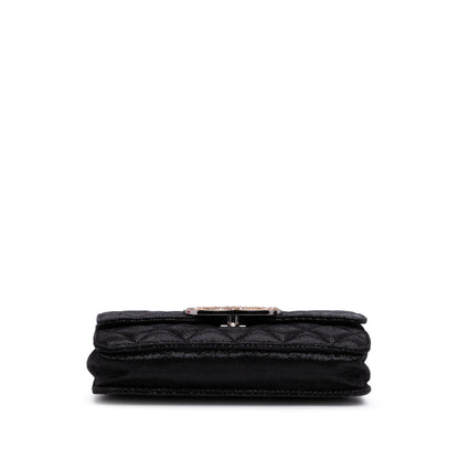 Chanel Sequined Goatskin Cc Crystal Wallet On Chain