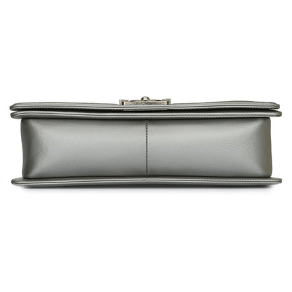 Chanel Boy Grey Luxury Handbag