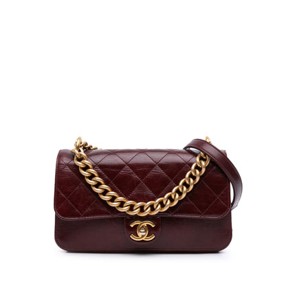 Chanel Gabrielle Calfskin Red Shoulder Bag