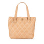 Chanel Small Cc Calfskin Wild Stitch Tote