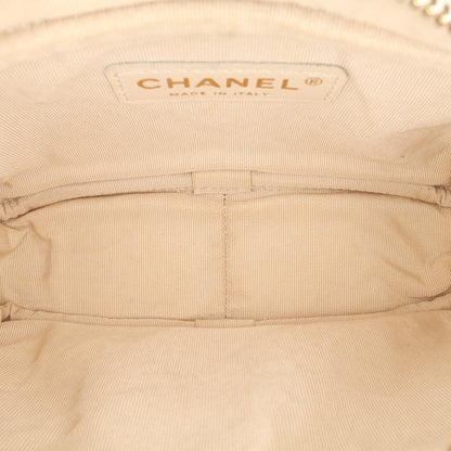 Chanel Small Cc Flat Quilted Caviar Camera Bag