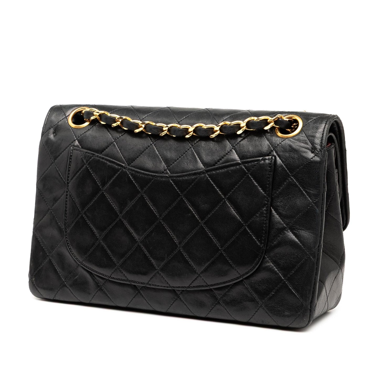 Chanel Small Cc Quilted Lambskin Double Flap