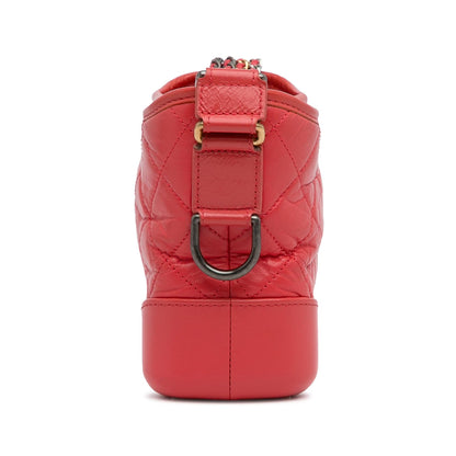 Chanel Gabrielle Lambskin Red Crossbody Lambskin