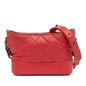 Chanel Gabrielle Lambskin Red Crossbody Lambskin