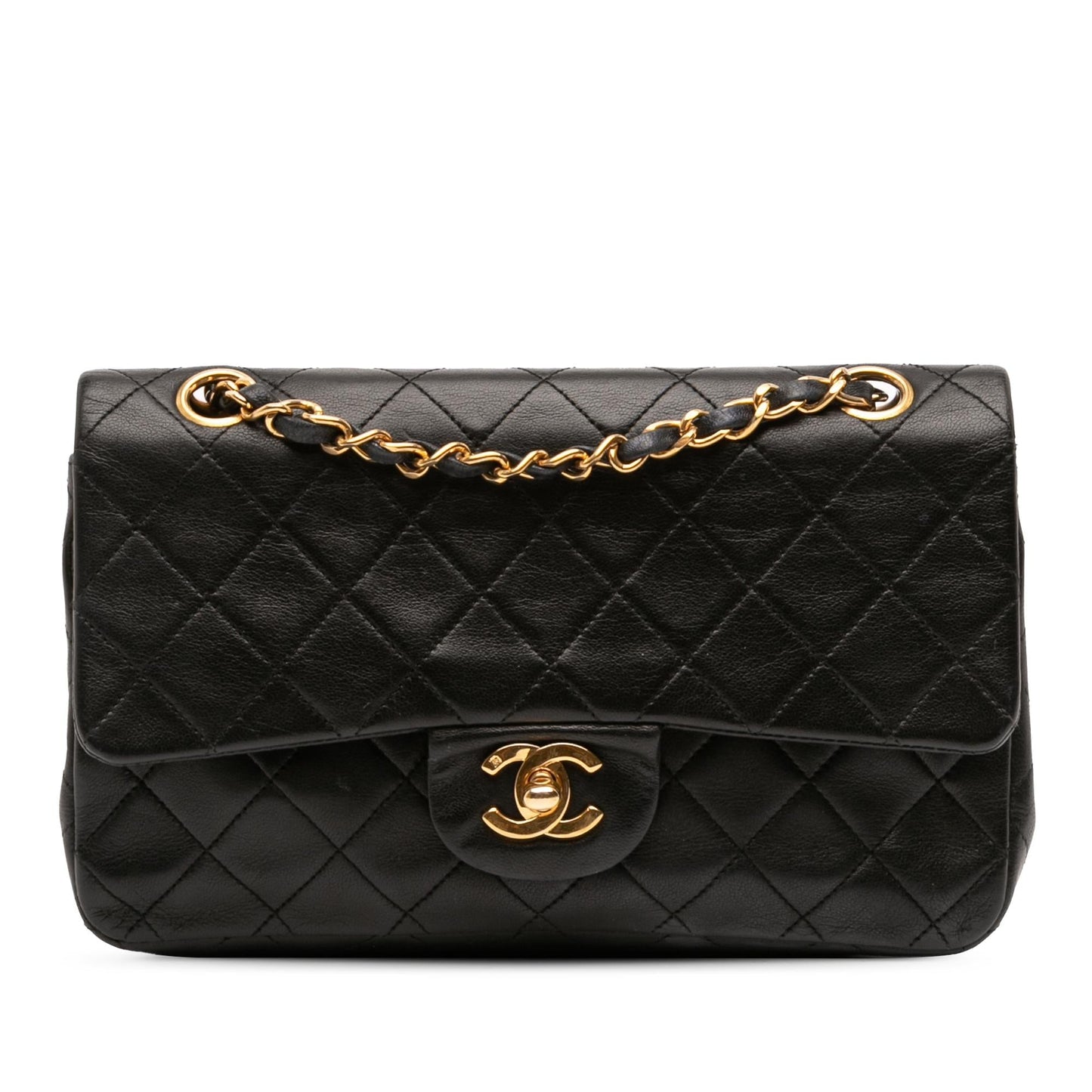 Chanel Gabrielle Lambskin Black Shoulder Bag Style 23
