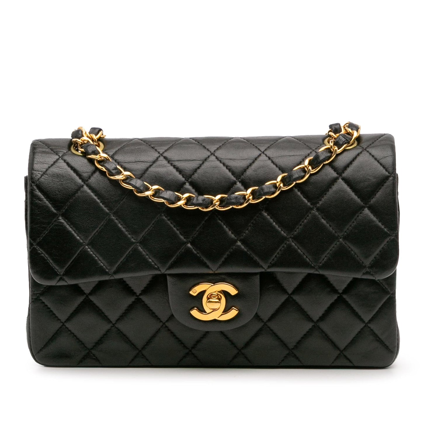 Chanel Gabrielle Lambskin Black Shoulder Bag Style 22