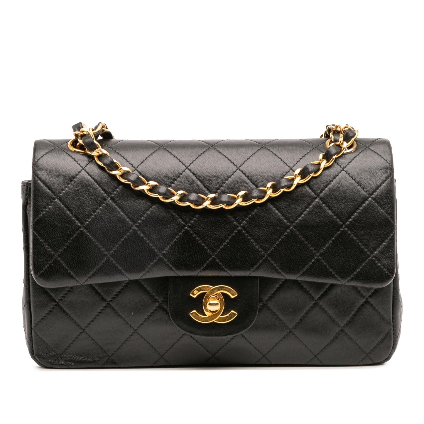 Chanel Gabrielle Lambskin Black Shoulder Bag Style 21