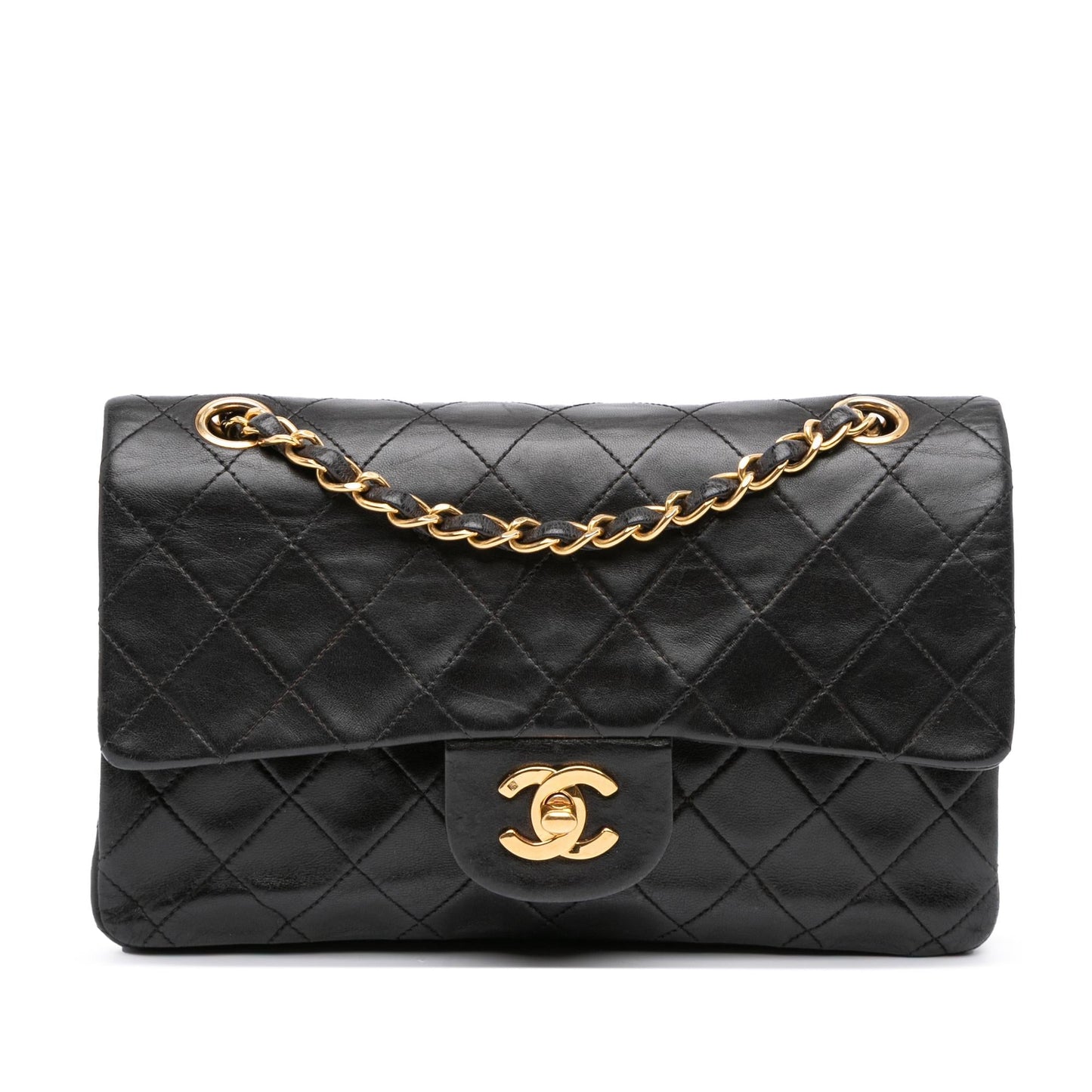 Chanel Gabrielle Lambskin Black Shoulder Bag Lambskin