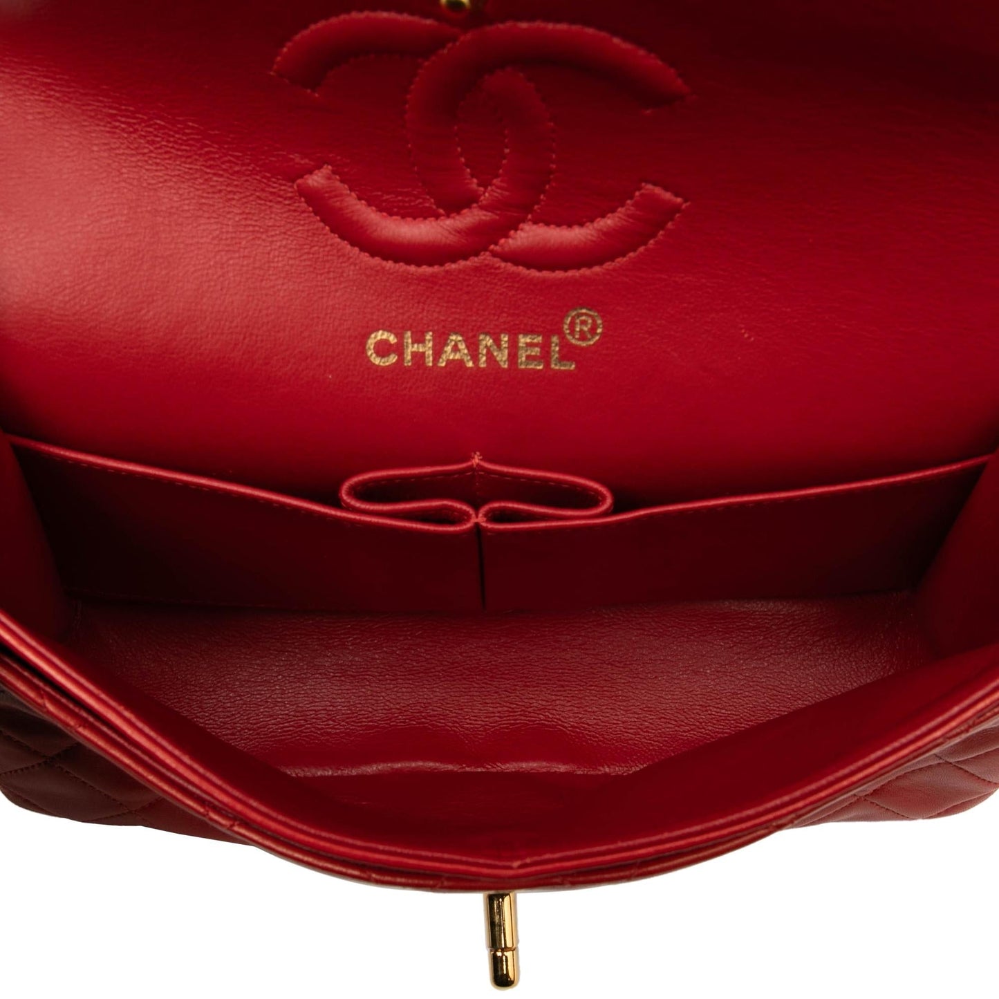Chanel Gabrielle Lambskin Red Shoulder Bag