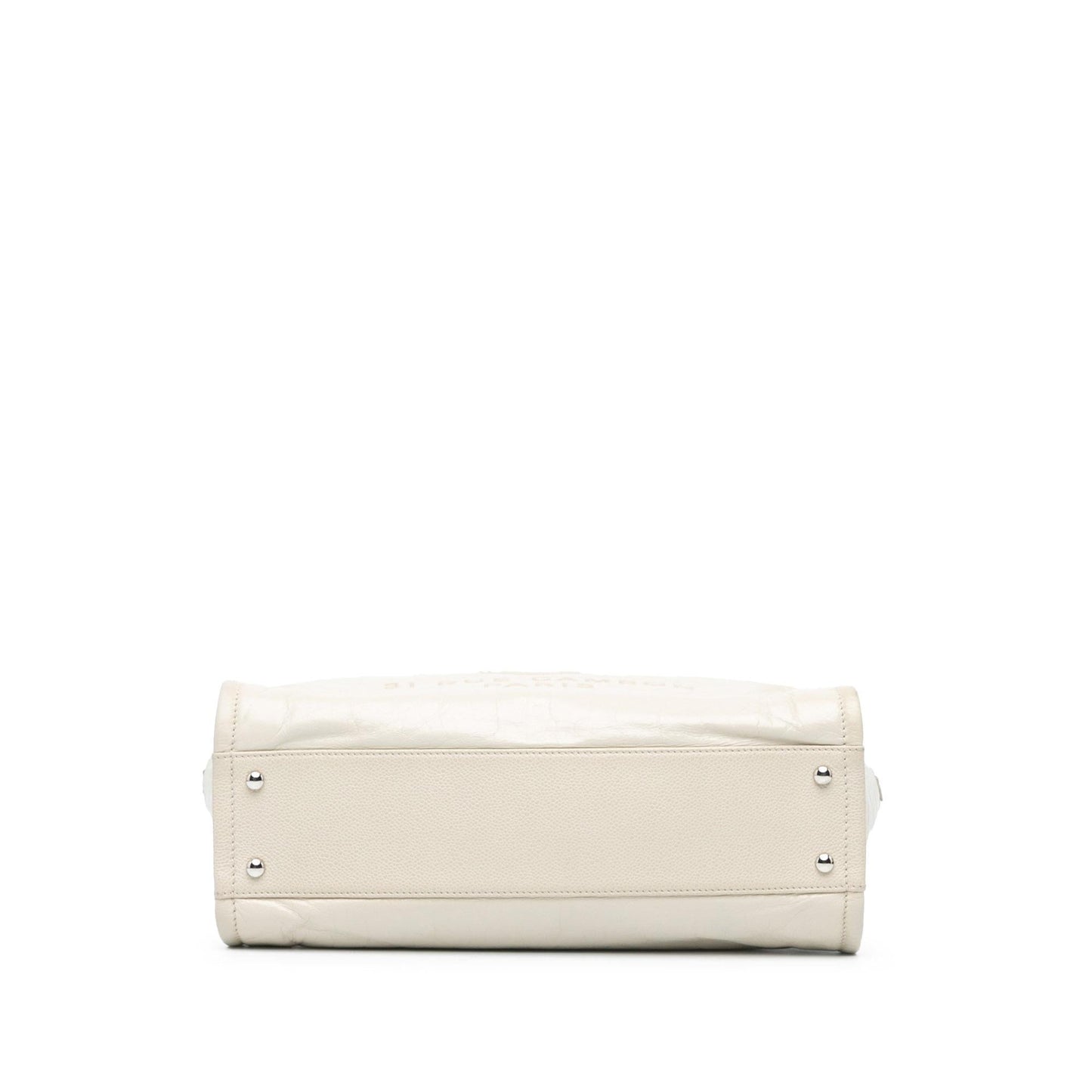 Chanel Gabrielle Calfskin White Tote Bag
