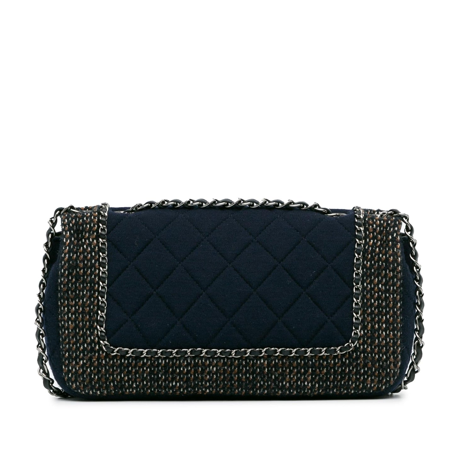 Chanel Gabrielle Tweed Blue Shoulder Bag Style 3