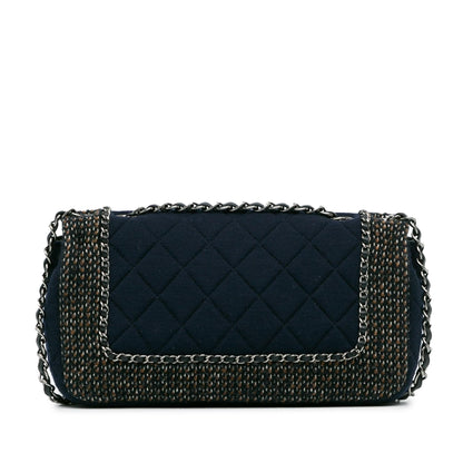 Chanel Gabrielle Tweed Blue Shoulder Bag Style 3