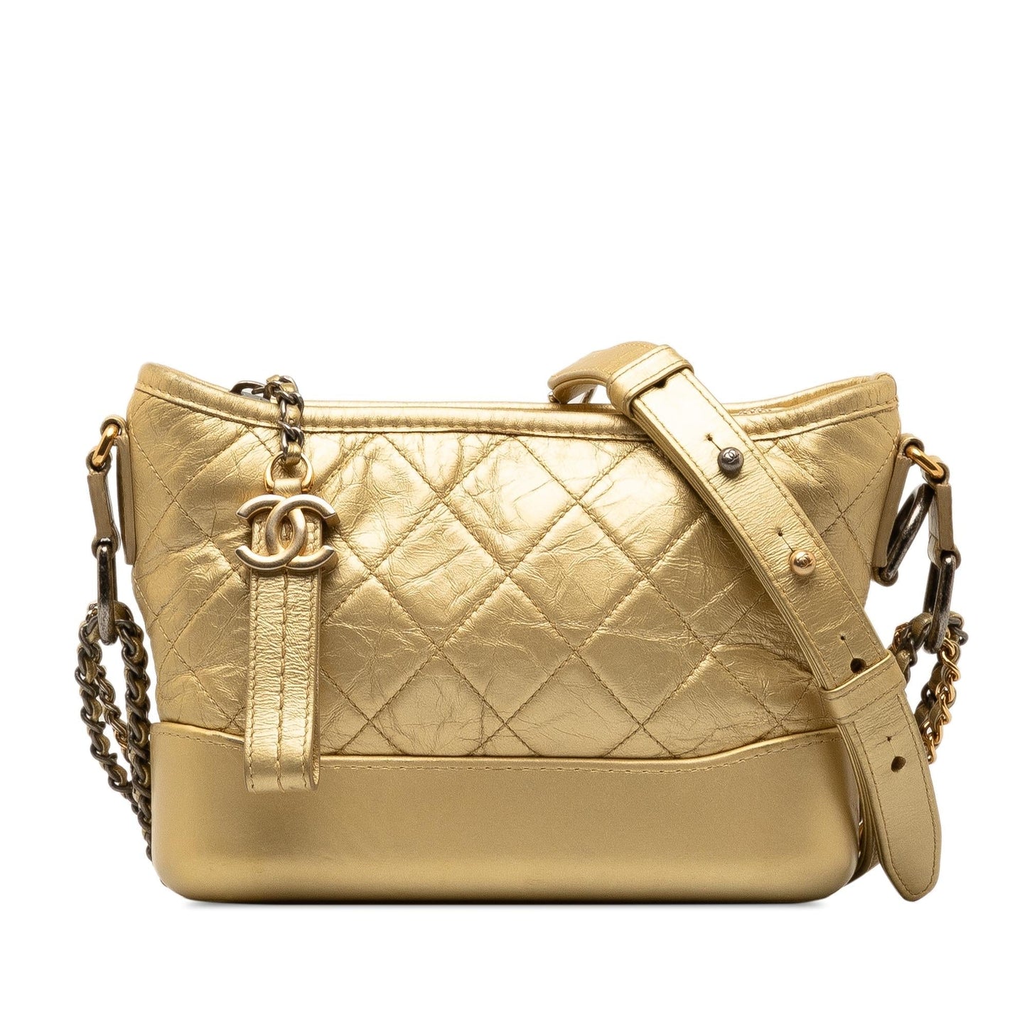 Chanel Gabrielle Lambskin Gold Crossbody