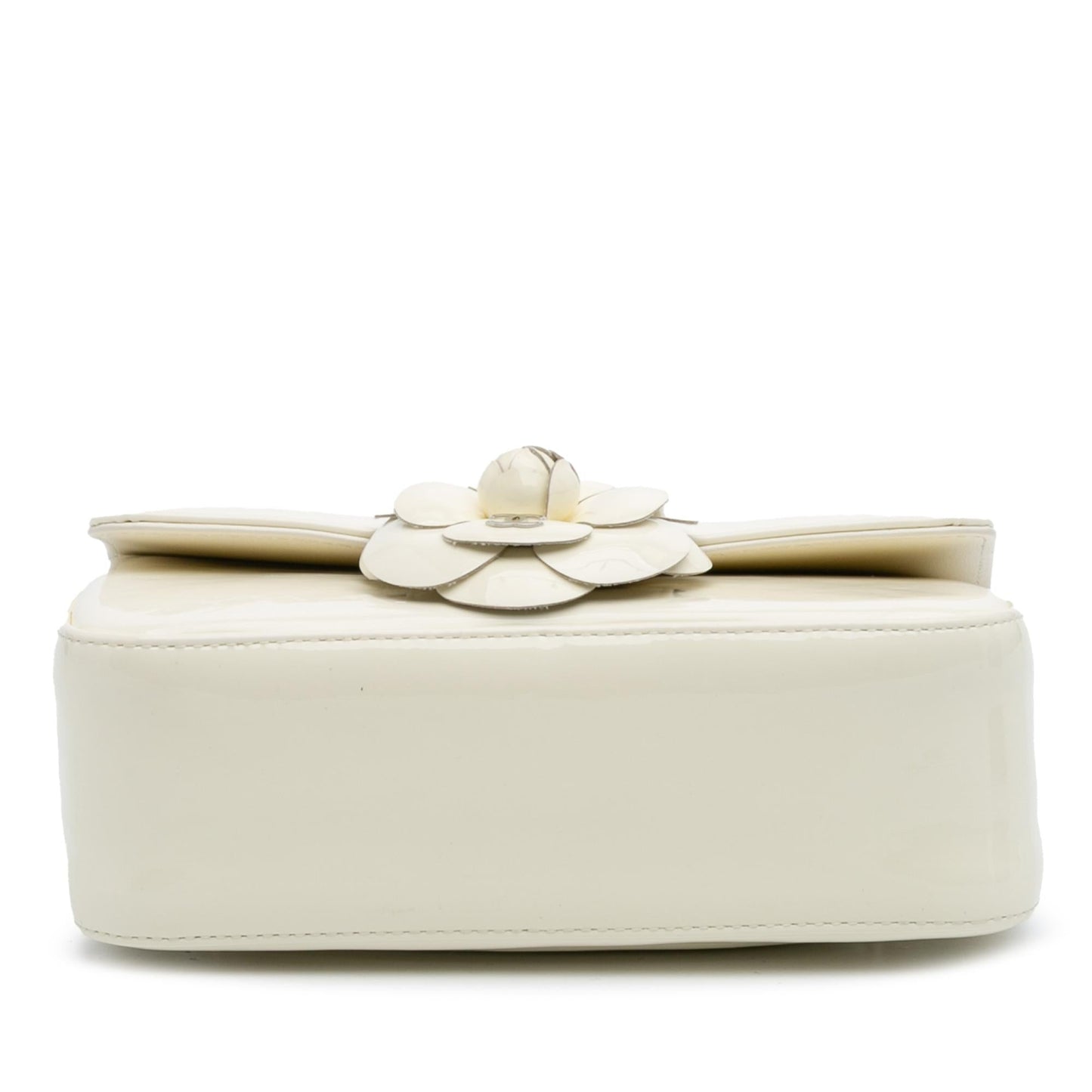 Chanel Small Patent Camellia Single Flap