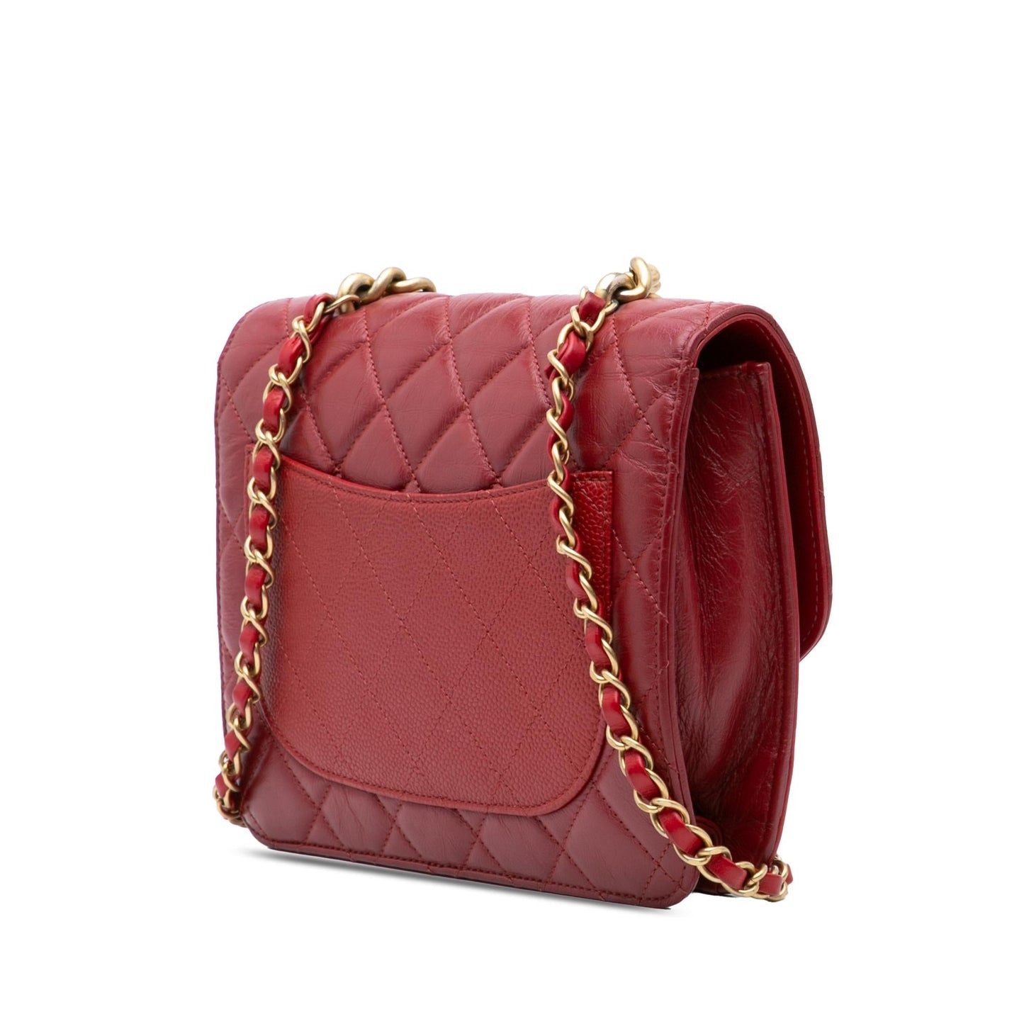 Chanel Gabrielle Caviar Red Shoulder Bag Style 2