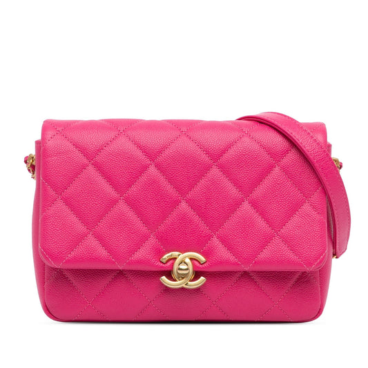 Chanel Gabrielle Caviar Pink Shoulder Bag Style 2