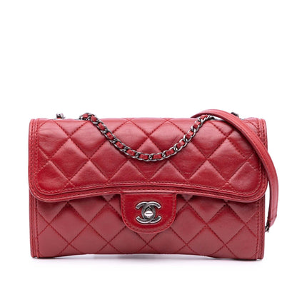 Chanel Gabrielle Lambskin Red Shoulder Bag Style 14