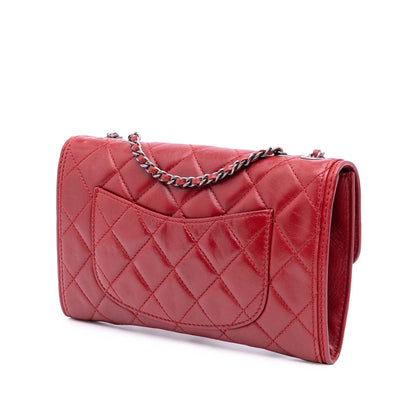 Chanel Gabrielle Lambskin Red Shoulder Bag Style 14