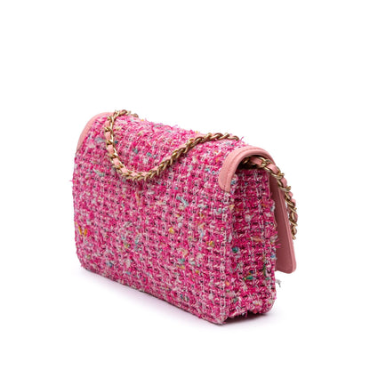 Chanel Small Tweed Cc Filigree Flap