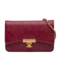 Chanel Stitched Goatskin Golden Cc Wallet On Chain
