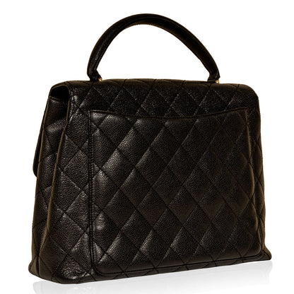 Chanel Kelly Caviar Black Shoulder Bag