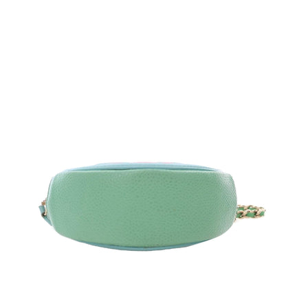 Chanel Tricolor Caviar Cc Filigree Round Crossbody