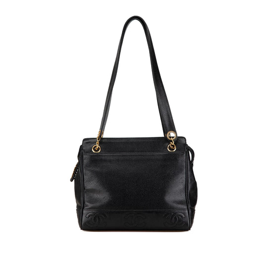 Chanel Gabrielle Caviar Black Shoulder Bag Style 11