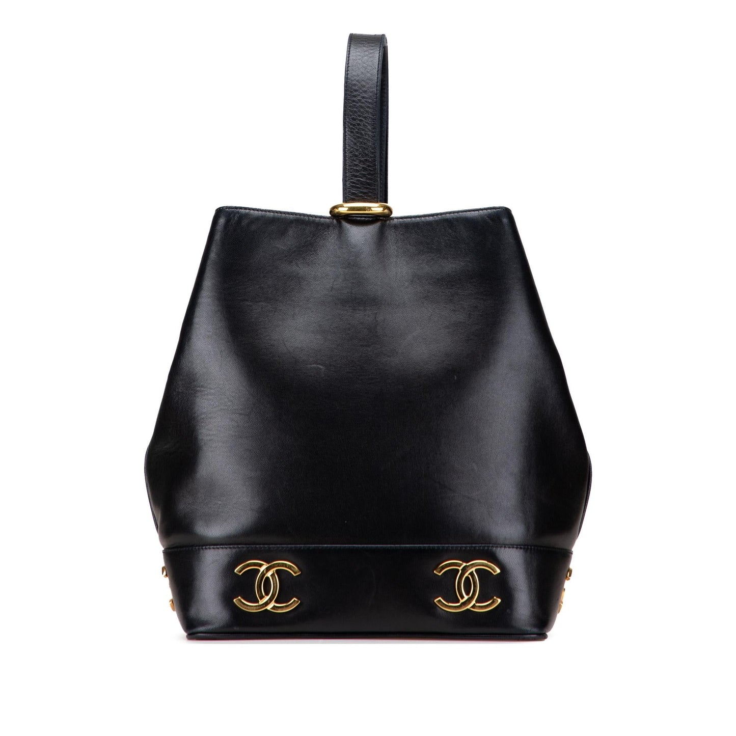 Chanel Triple Cc Lambskin Bucket