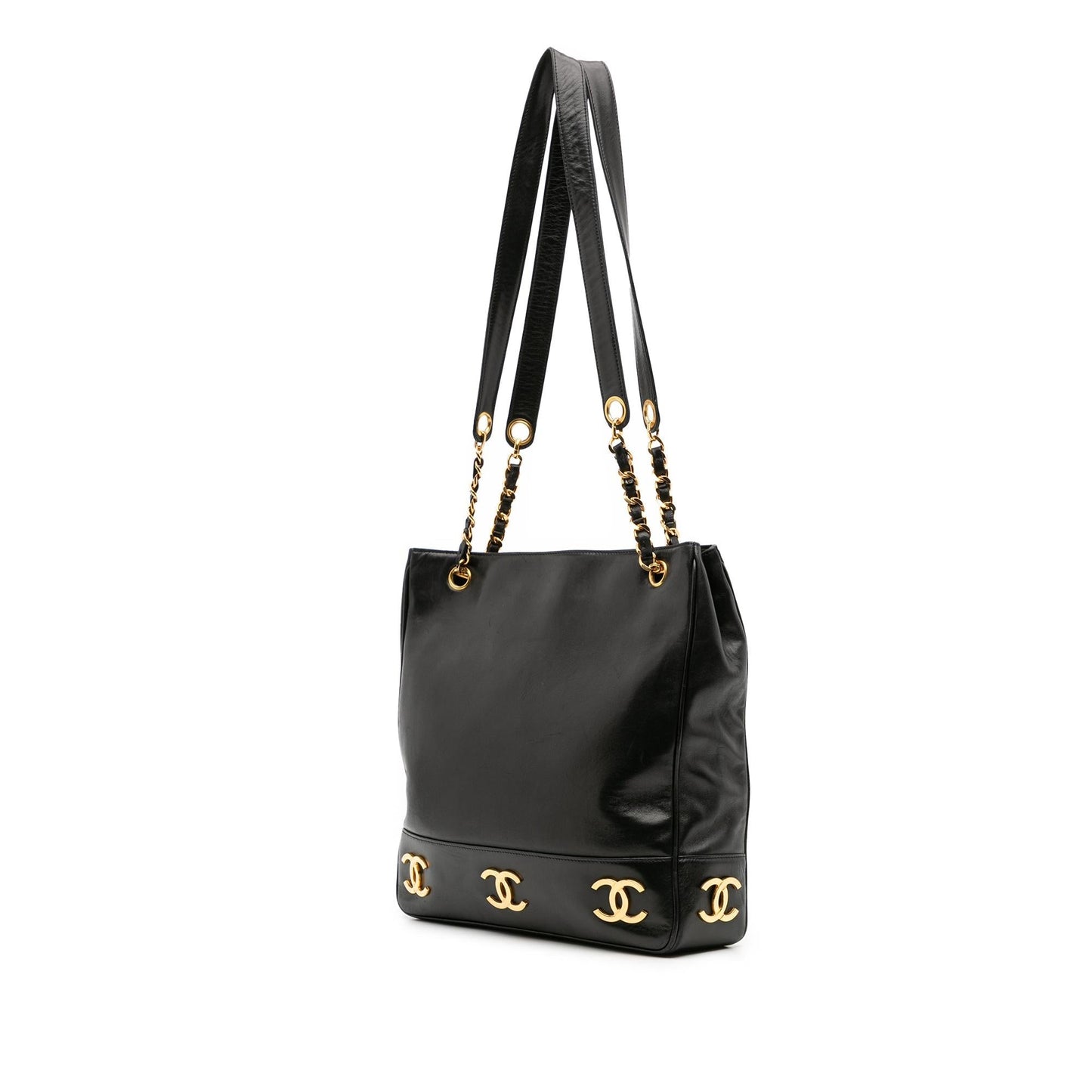 Chanel Triple Cc Lambskin Tote