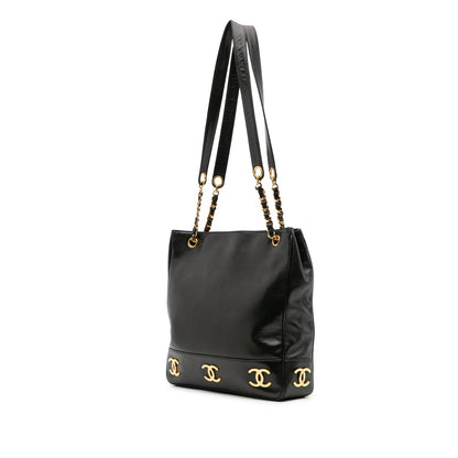 Chanel Triple Cc Lambskin Tote