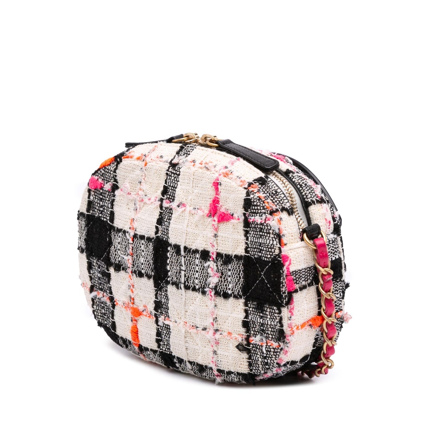 Chanel Tweed And Lambskin Coco Midnight Camera Bag