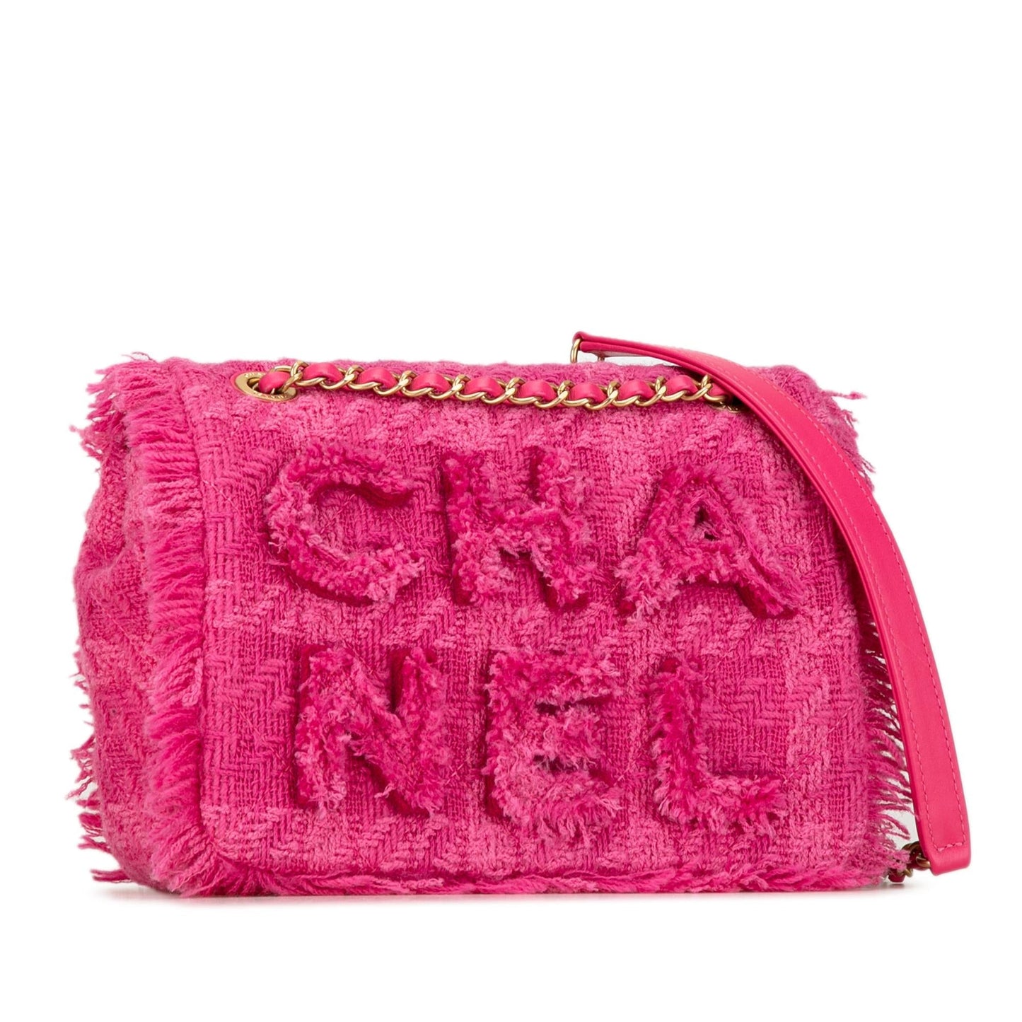 Chanel Gabrielle Tweed Pink Shoulder Bag