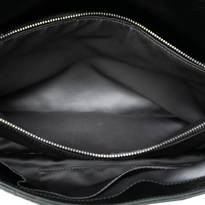 Chanel Xl Cc Glazed Quilted Calfskin Single Flap