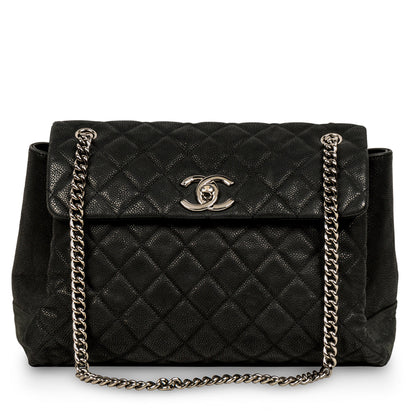 Chanel Accordion Shoulder Bag - Matte Caviar