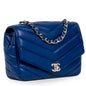 Chanel Classic Flap Leather Silver Shoulder Bag Style 2