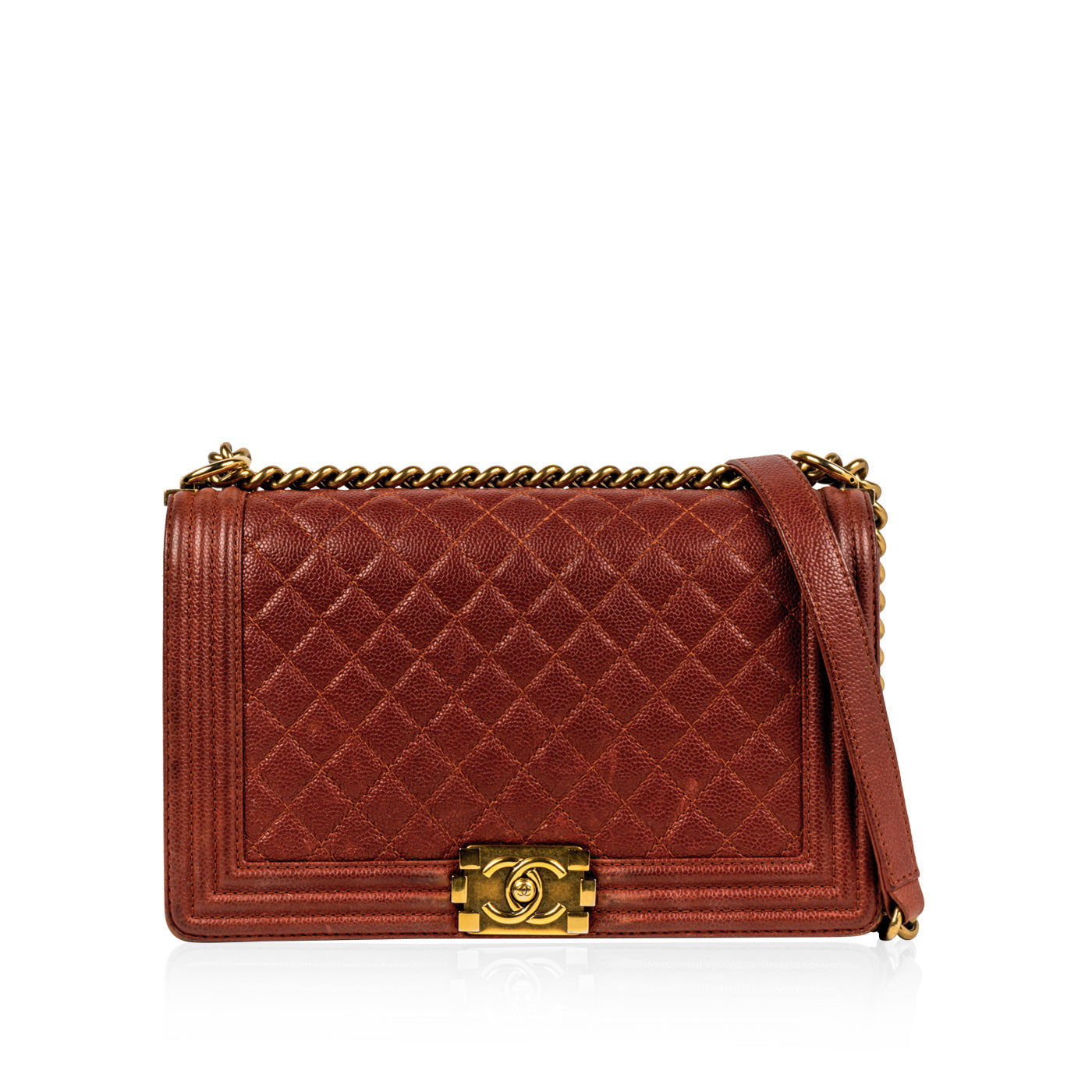 Chanel Classic Flap Caviar Gold Shoulder Bag Style 2