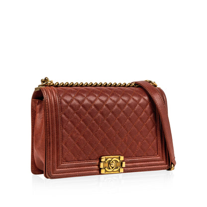 Chanel Classic Flap Caviar Gold Shoulder Bag Style 2