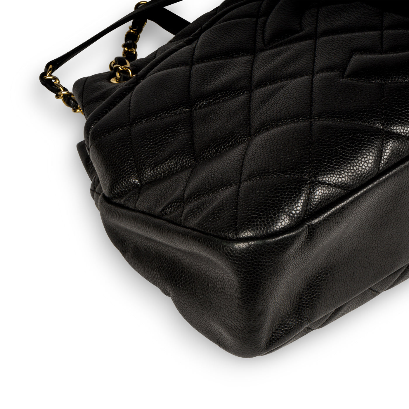 Chanel Classic Flap Caviar Black Tote Bag