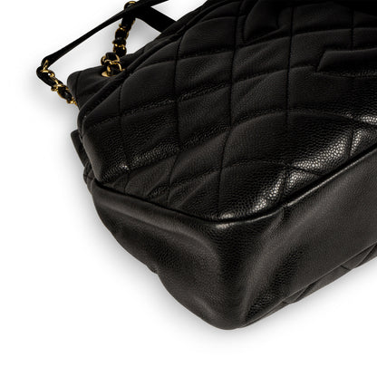 Chanel Classic Flap Caviar Black Tote Bag